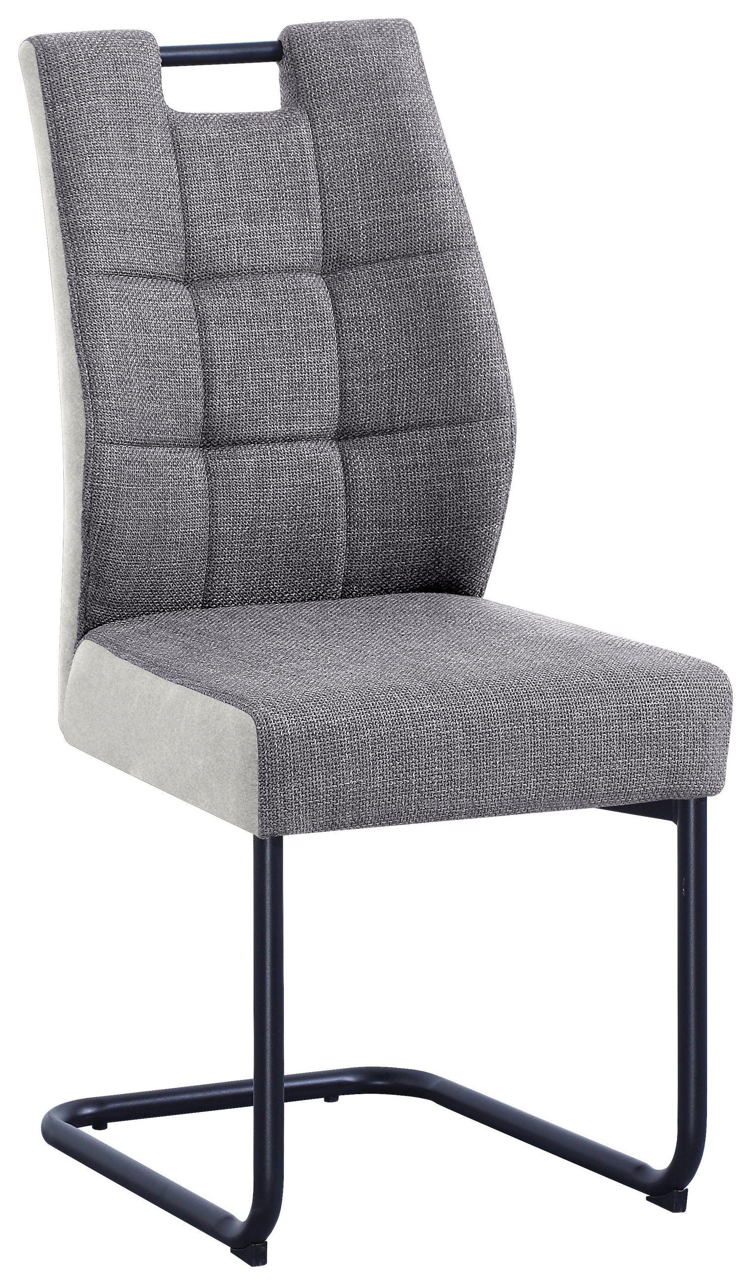 SVIKTSTOL i järn mikrofiber  - beige/svart, Modern, metall/textil (45/97/59cm) - Cantus