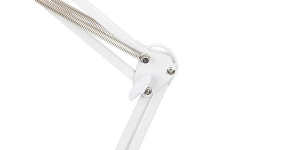 SCHREIBTISCHLEUCHTE Zaniah 60/15,8/33 cm  - Weiß, Basics, Kunststoff/Metall (60/15,8/33cm) - Novel