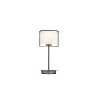 LED-TISCHLEUCHTE Klara 15.6/34 cm   - Anthrazit, Design, Metall (15.6/34cm) - elements by BANKAMP