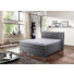 BOXSPRINGBETT "PRINZ" Lederlook 140/200 cm INKL. Topper - Silberfarben/Grau, Design, Holzwerkstoff/Textil (140/200cm) - Novel