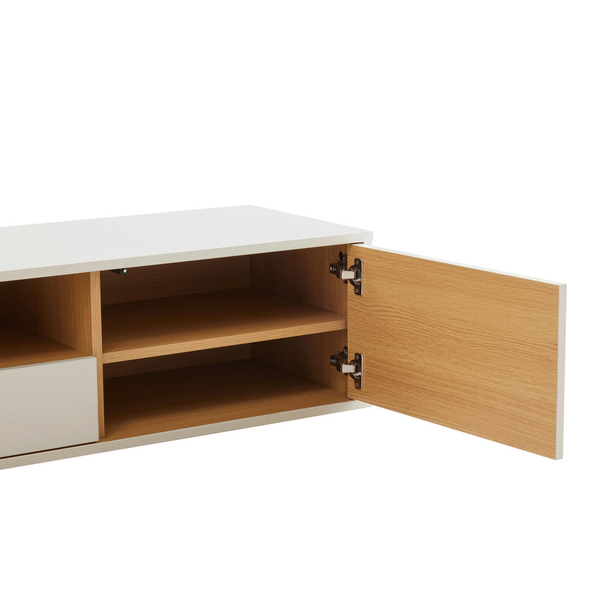 LOWBOARD  in 200/30/40 cm  - Eichefarben/Weiß, Design, Holzwerkstoff (200/30/40cm) - Xora