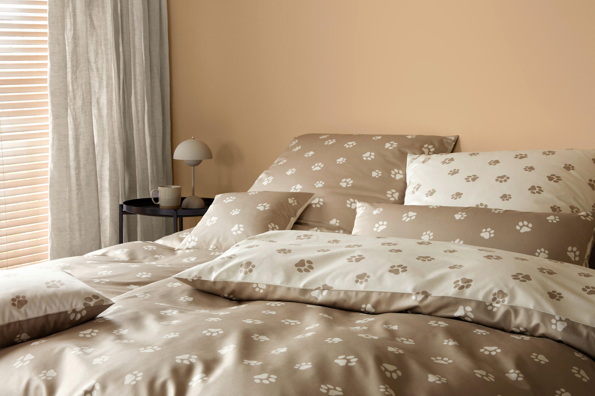 POVLEČENÍ, makosatén, béžová, 140/200 cm  - béžová, Basics, textil (140/200cm) - Elegante