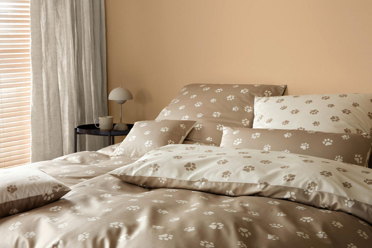 POSTEĽNÁ BIELIZEŇ, makosatén, béžová, 140/200 cm  - béžová, Basics, textil (140/200cm) - Elegante