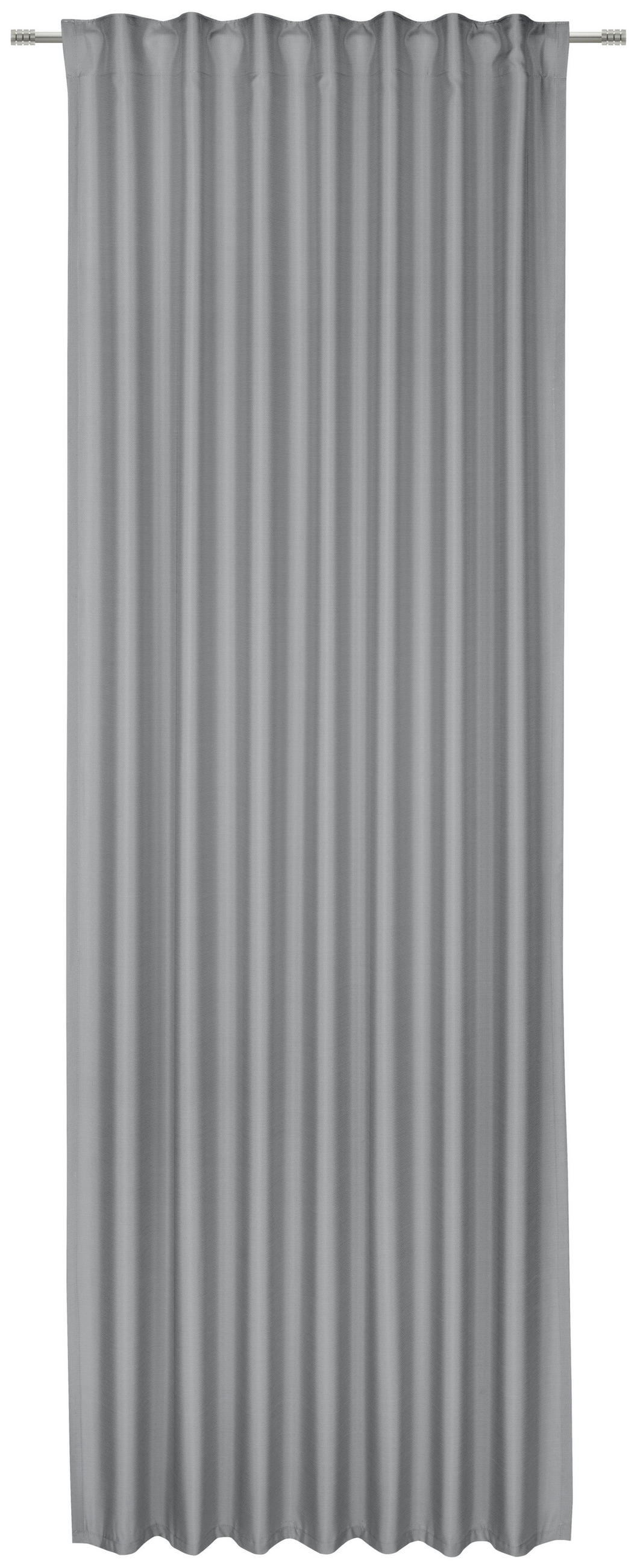 FERTIGVORHANG blickdicht  - Schwarz, Basics, Textil (140/255cm) - Novel