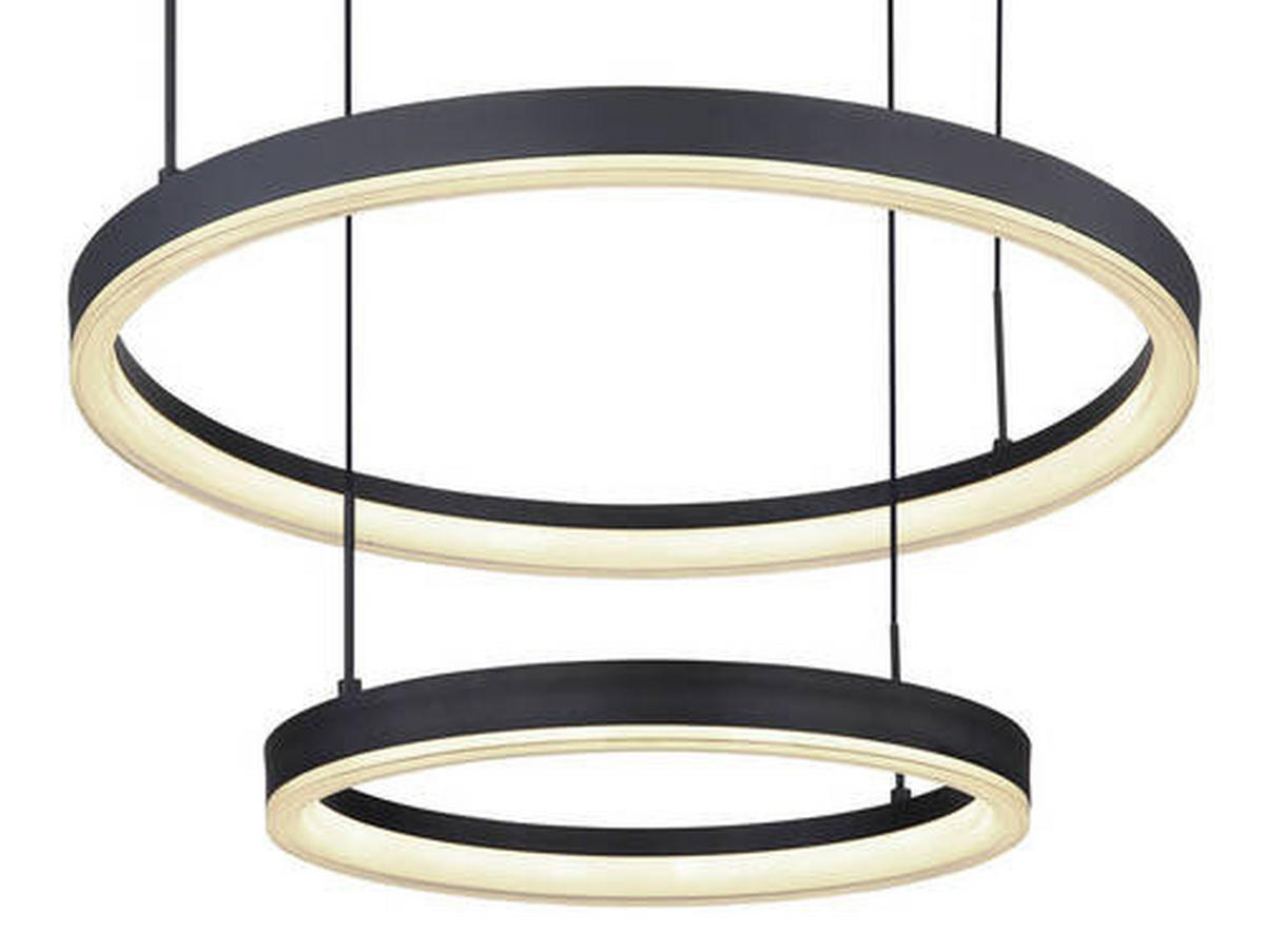 LED-HÄNGELEUCHTE 66,5/60/150 cm    - Goldfarben/Opal, Design, Kunststoff/Metall (66,5/60/150cm) - Globo