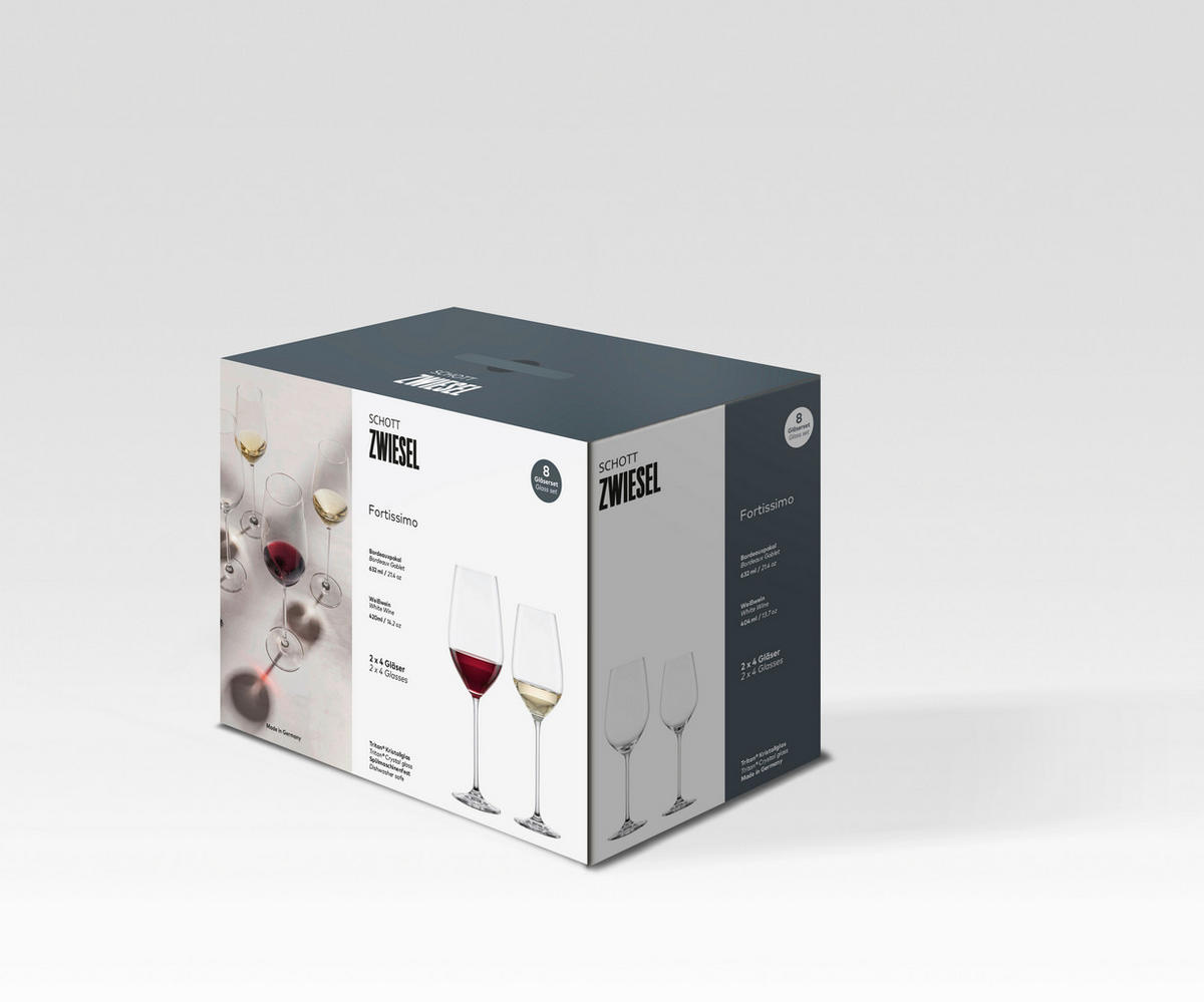 GLÄSERSET Fortissimo  8-teilig  - Transparent, KONVENTIONELL, Glas - Schott Zwiesel