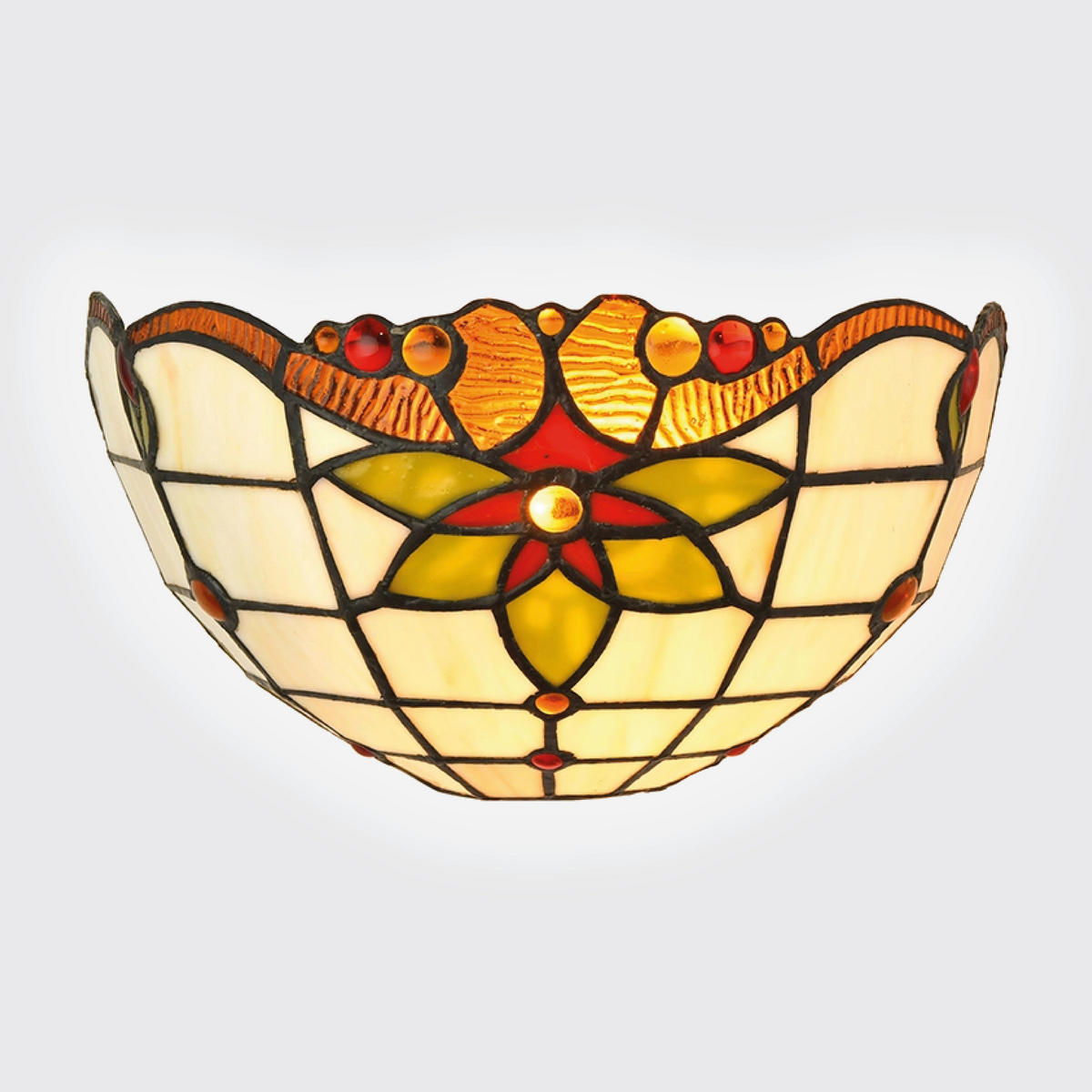 FALILÁMPA - többszínű, Basics, Üveg (16/15.5/32cm)