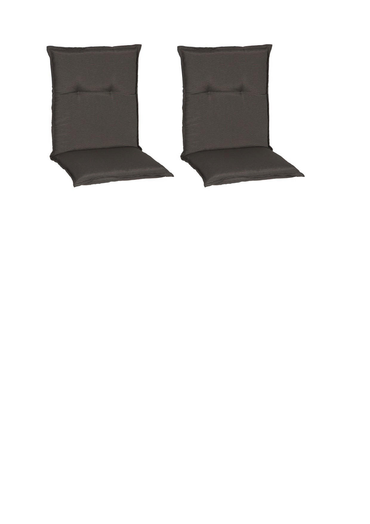 SESSELAUFLAGE in Dunkelgrau Uni  - Dunkelgrau, Basics, Textil (98/46/8cm) - Gardenson