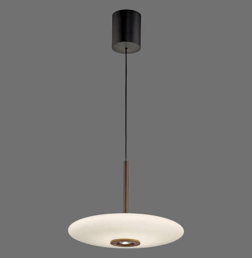 LED-HÄNGELEUCHTE 45/45/240 cm  - Braun, Design, Glas/Kunststoff (45/45/240cm) - Neuhaus PURE