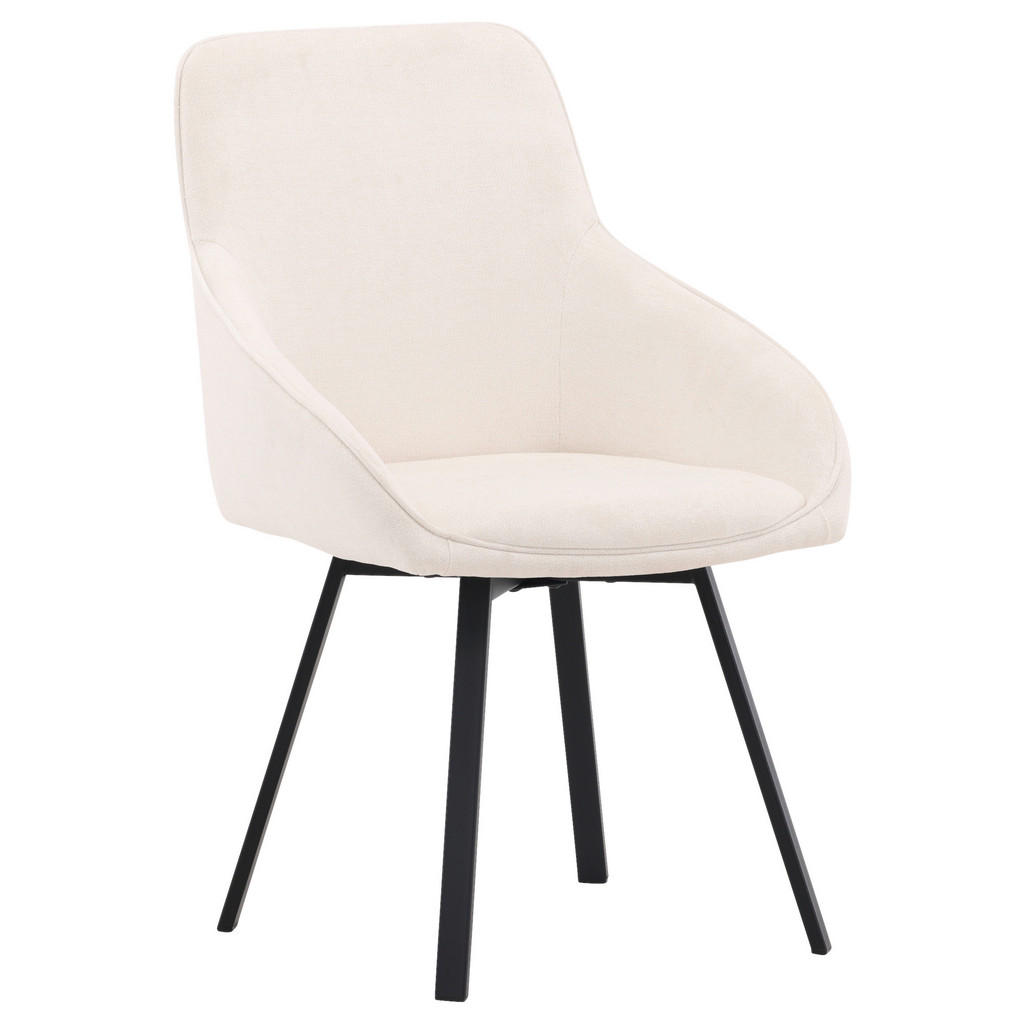 Stuhl-set Rosie Schwarz/beige B: 55 Cm