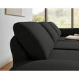 ECKSOFA  in Flachgewebe Anthrazit  255-365/175-224 cm  - Anthrazit/Schwarz, Design, Textil/Metall (255-365/175-224cm) - Dieter Knoll
