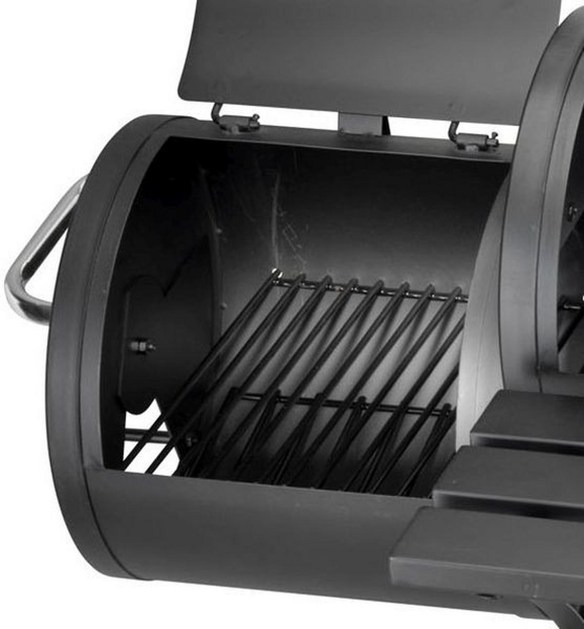 Smoker Texas  Schwarz  - Schwarz, KONVENTIONELL, Metall (114cm)