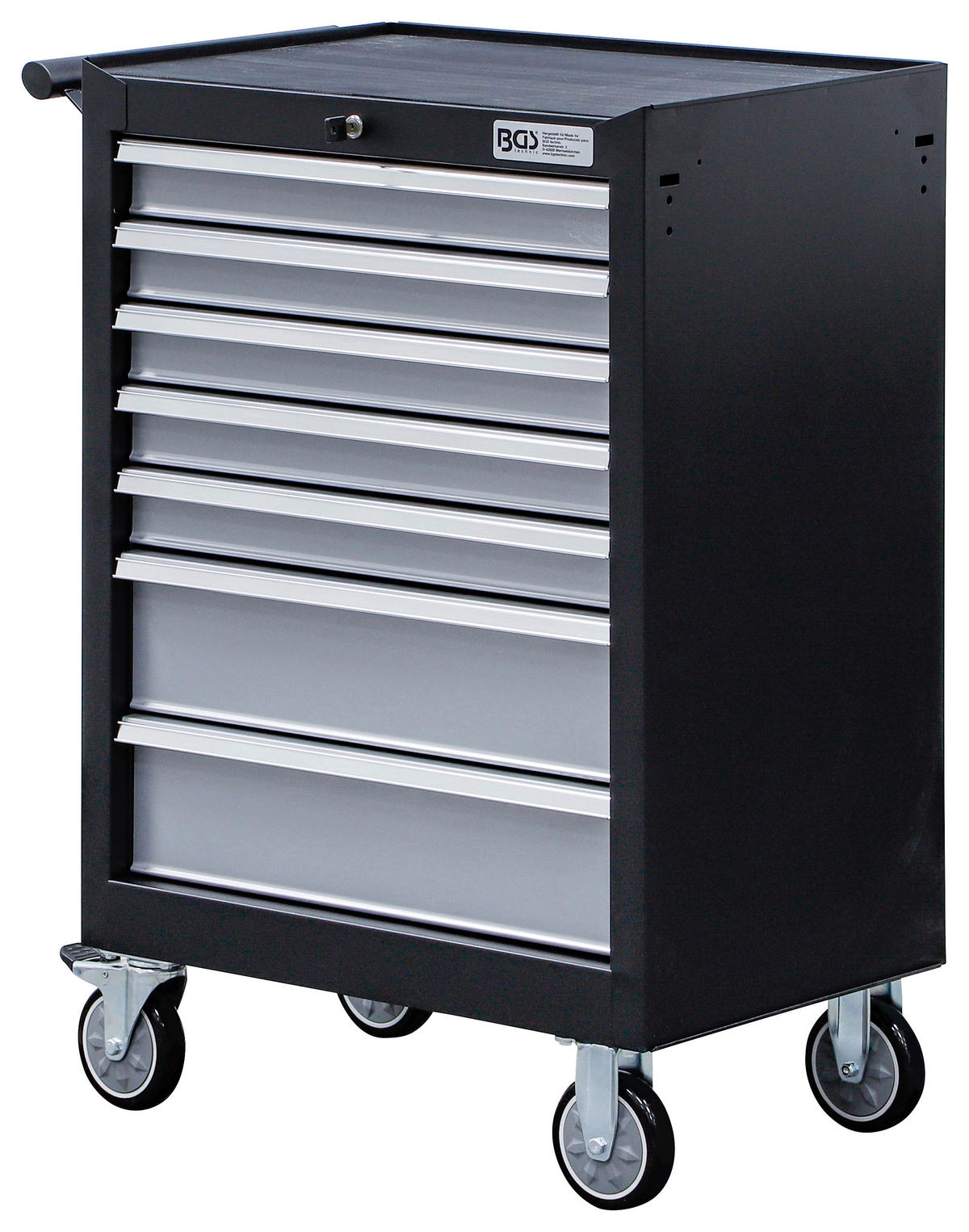 WERKSTATTWAGEN  - Schwarz/Grau, Basics (68/99,5/45,8cm)