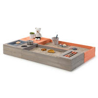SANDKASTEN FLEXY STYLE 150/90/20 cm  - Orange/Grau, Basics, Holz (150/90/20cm) - MUDDY BUDDY