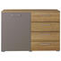 KOMMODE Wildeiche teilmassiv Eichefarben, Fango - Fango/Eichefarben, KONVENTIONELL, Holz (121/84/41cm) - DIETER KNOLL