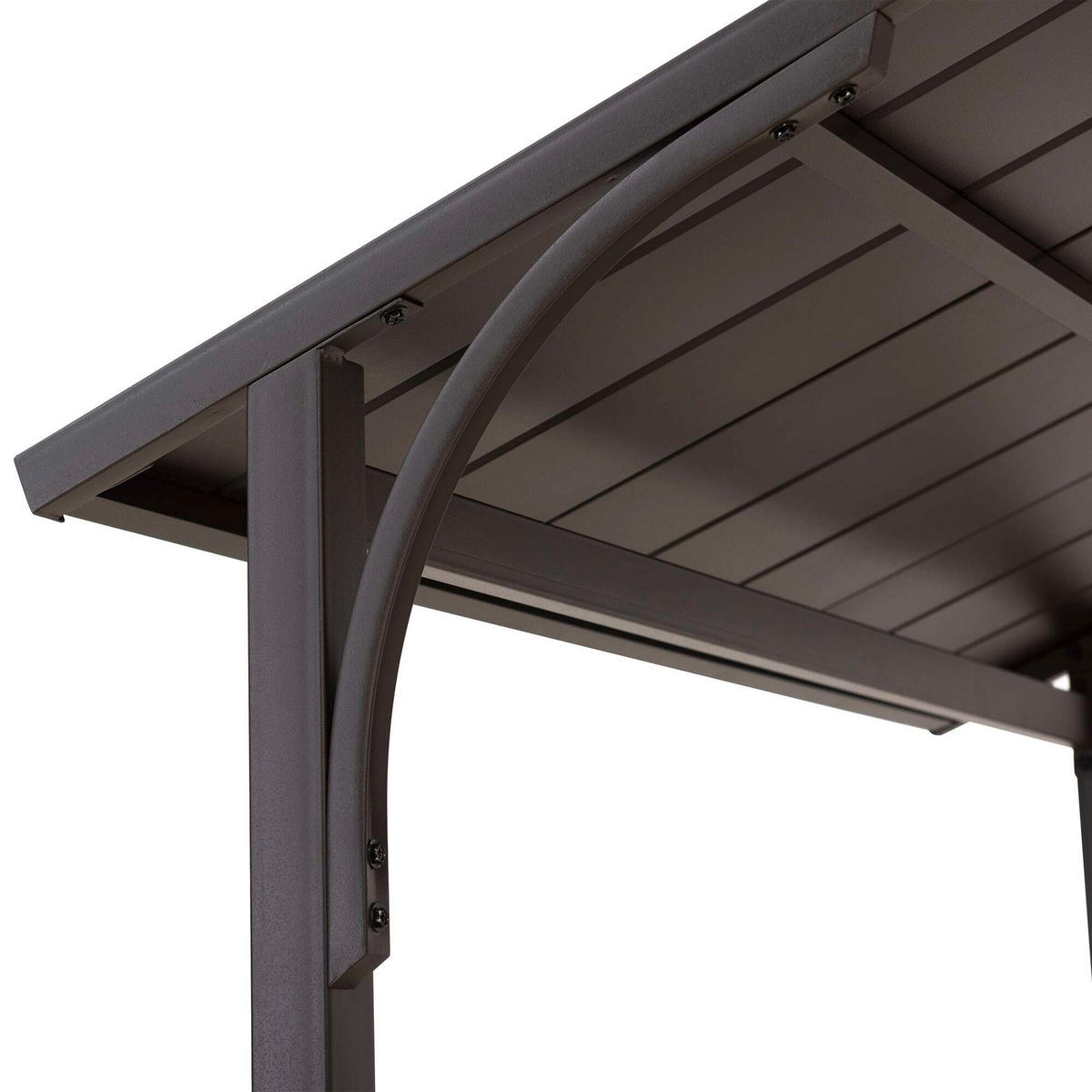 PAVILLON 242/248/153 cm Stahl  - Braun, Basics, Metall (242/248/153cm) - Modante