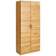 AKTENSCHRANK 86/197/40 cm  - Eichefarben/Anthrazit, Natur, Holz/Metall (86/197/40cm) - Linea Natura