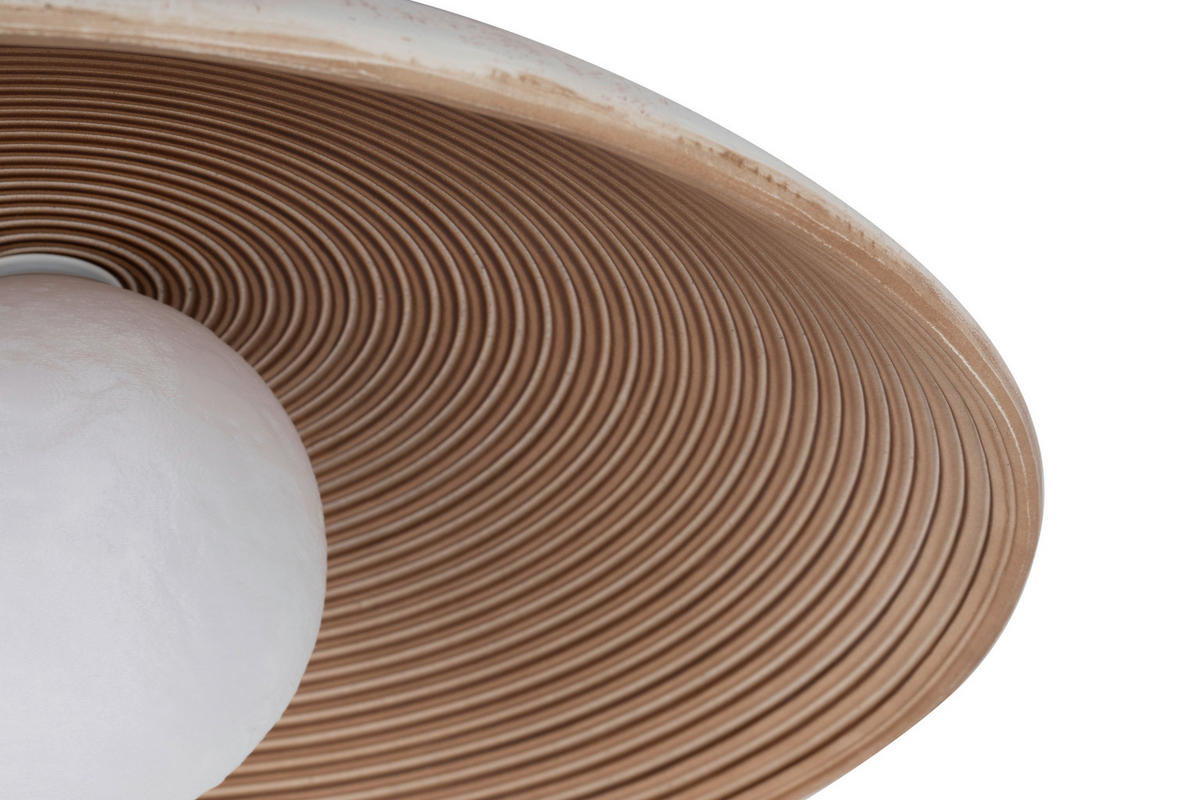 WANDLEUCHTE - Braun, Design, Kunststoff/Metall (35/11cm) - Collet's Monde