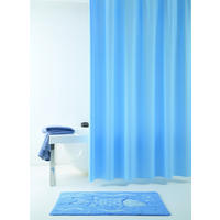 DUSCHVORHANG Allura 120/200 cm  - Blau, Basics, Kunststoff (120/200cm) - Grund