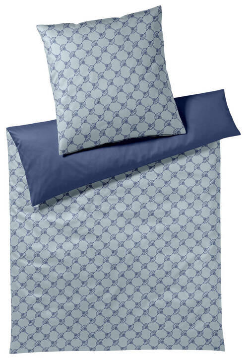 WENDEBETTWÄSCHE J! Cornflower Double Makosatin 155/220 cm  - Dunkelblau/Hellblau, Design, Textil (155/220cm) - Joop!