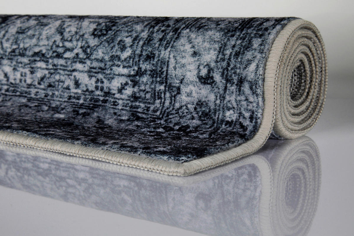 BADTEPPICH Grau 80/150 cm  - Grau, Basics, Kunststoff/Textil (80/150cm) - WECON HOME