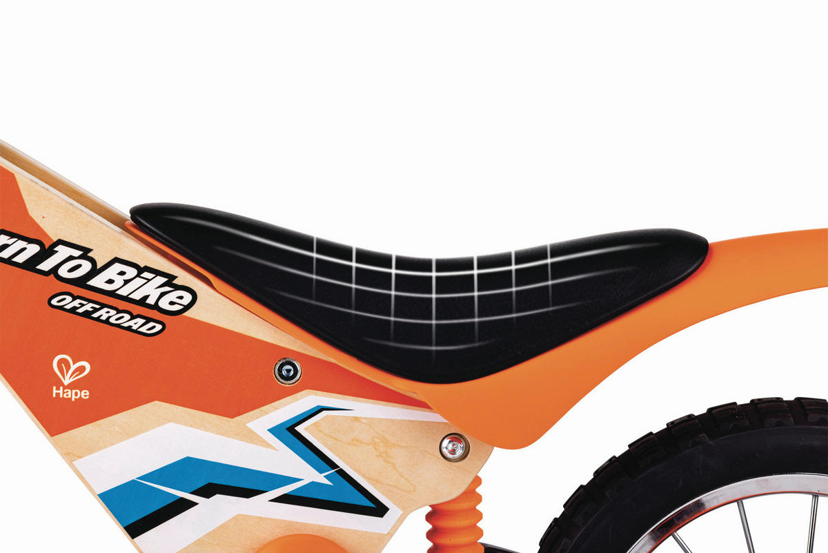 LAUFRAD  - Orange, Basics, Holz (90/55/43cm) - Hape