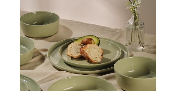 KOMBISERVICE Grün Colori verde 24-teilig 6 Personen  - Grün, Trend, Keramik - Novel