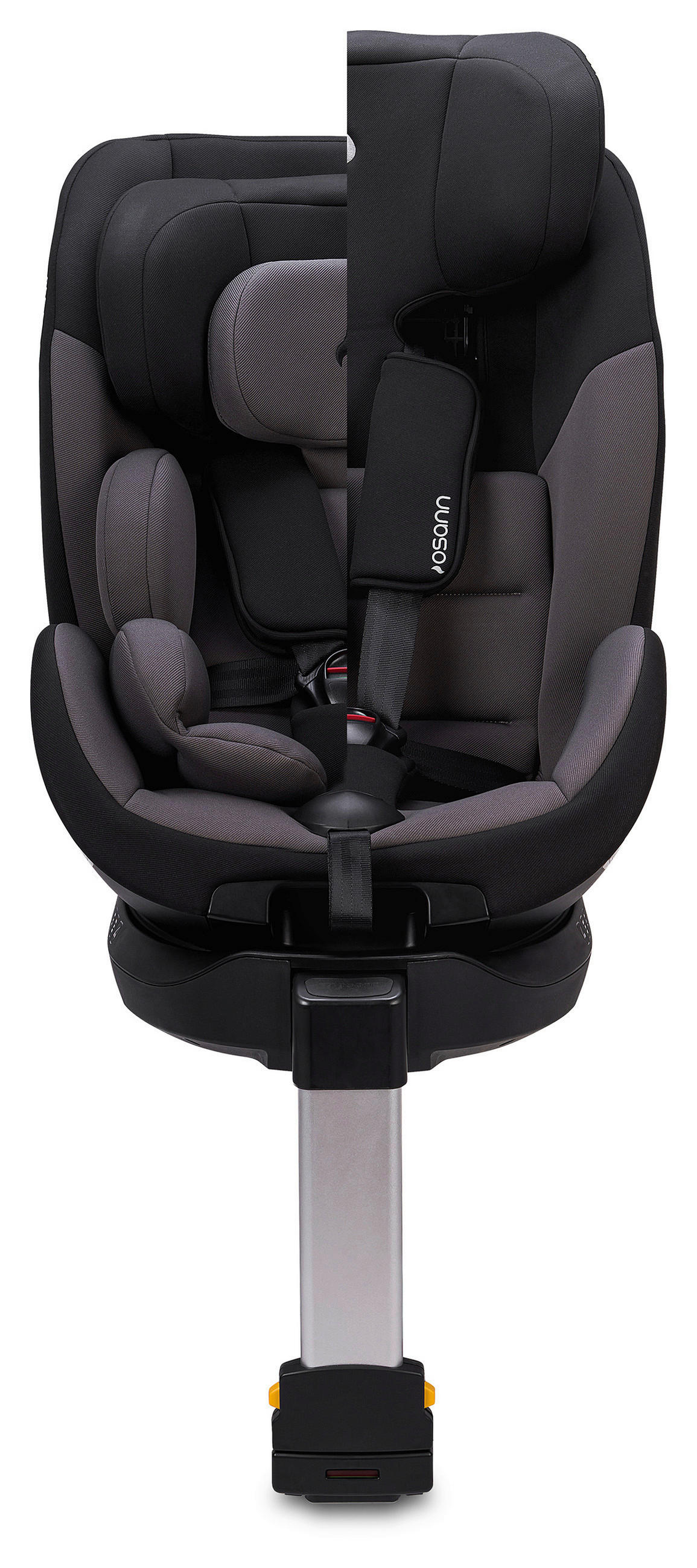 REBOARDER-KINDERSITZ HERO360 SL Twill Black  - Schwarz, Basics, Kunststoff/Textil (44/65/55cm) - Osann