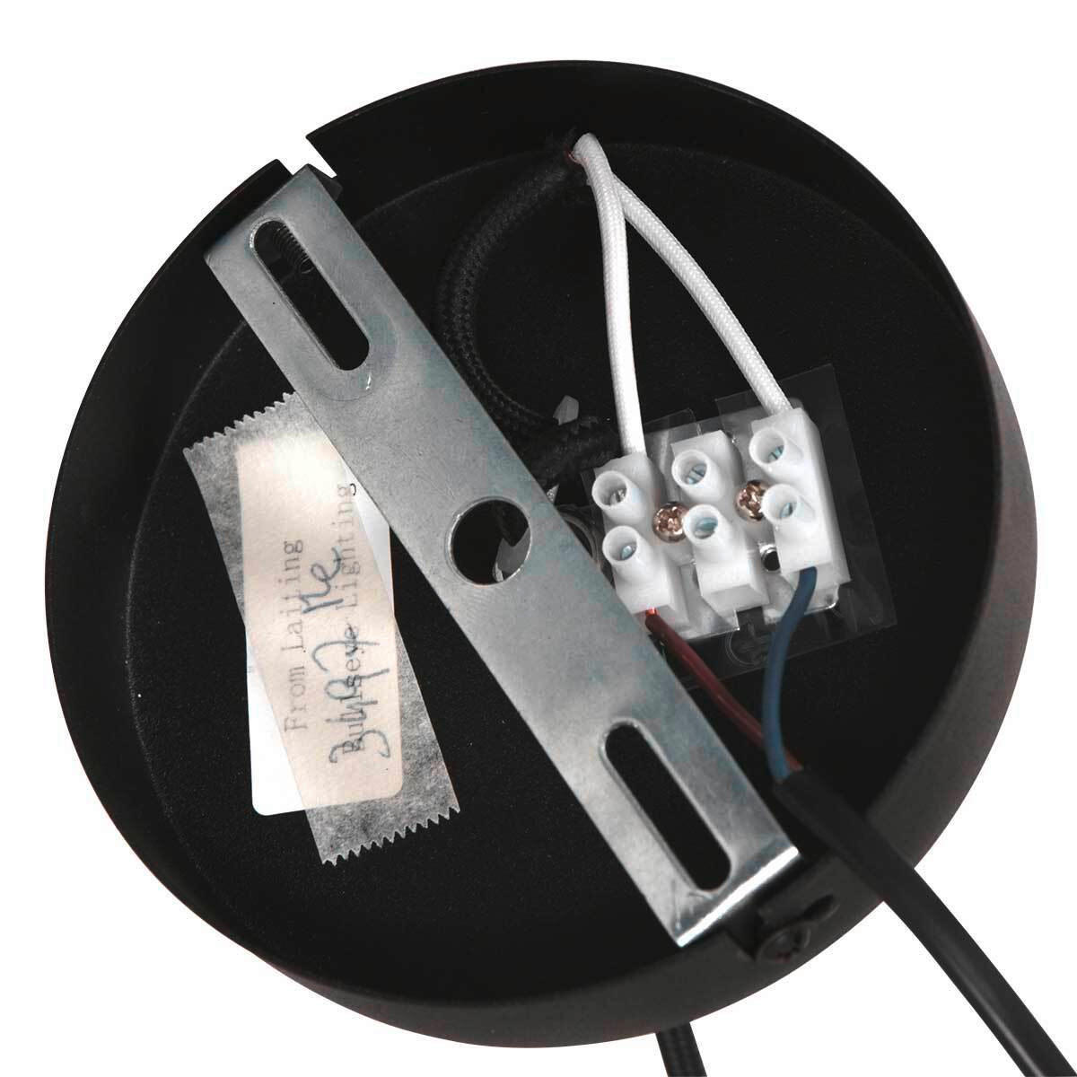 PENDELLEUCHTE Bollique 25/35-175 cm   - Messingfarben/Schwarz, KONVENTIONELL, Glas/Metall (25/35-175cm)