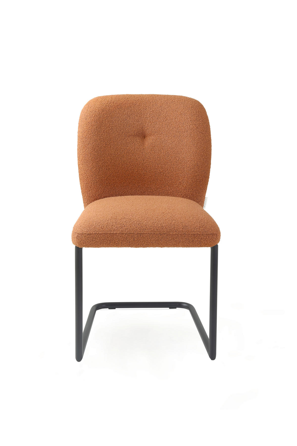 SCHWINGSTUHL  in Stahl Webstoff, Bouclé  - Rostfarben/Schwarz, Basics, Textil/Metall (48/86,5/62,5cm) - Tom Tailor