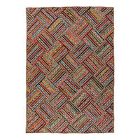 FLACHWEBETEPPICH 80/150 cm My Cancon Multicolor, Rot  - Rot/Multicolor, Basics, Textil (80/150cm) - Obsession