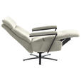 RELAXSESSEL in Textil Creme  - Creme/Schwarz, Design, Textil/Metall (68/117/85cm) - Cantus