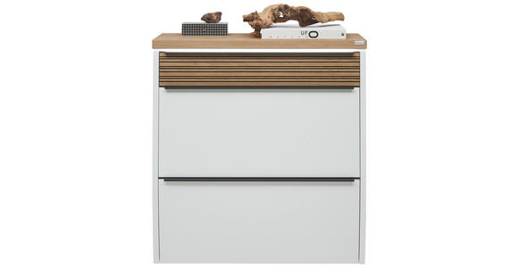 SCHUHKIPPER  in 92/96/31 cm  - Eichefarben/Anthrazit, Design, Holz/Holzwerkstoff (92/96/31cm) - Dieter Knoll