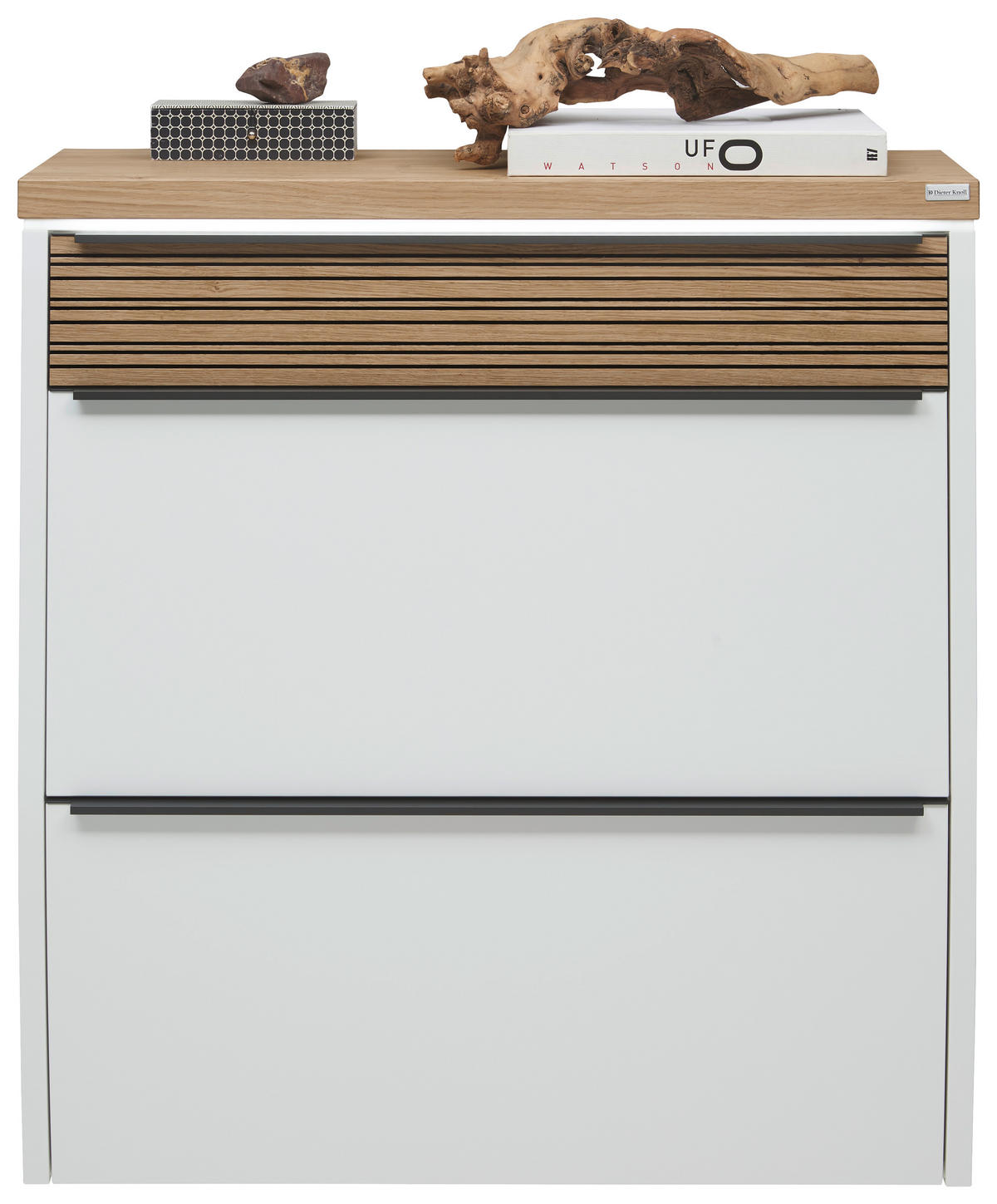 SCHUHKIPPER  in 92/96/31 cm  - Eichefarben/Anthrazit, Design, Holz/Holzwerkstoff (92/96/31cm) - Dieter Knoll