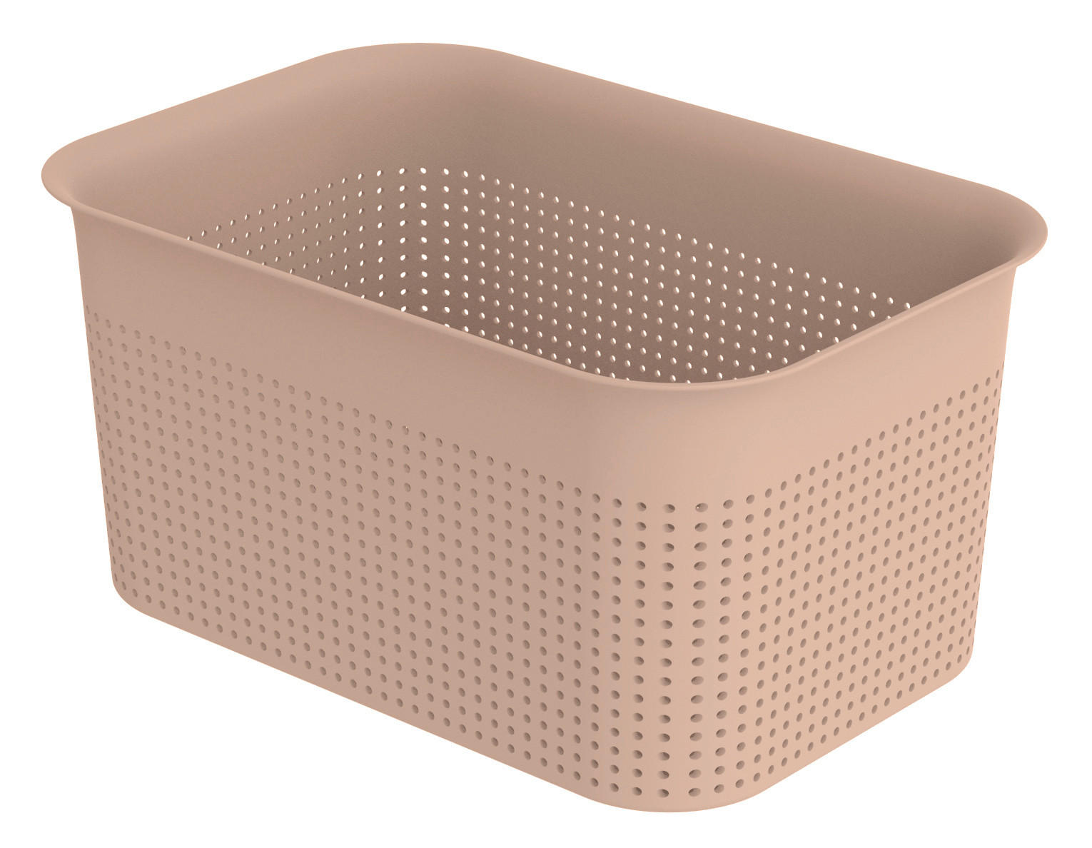 BOX, plast - růžová, Basics, plast (26,2/18/13cm)