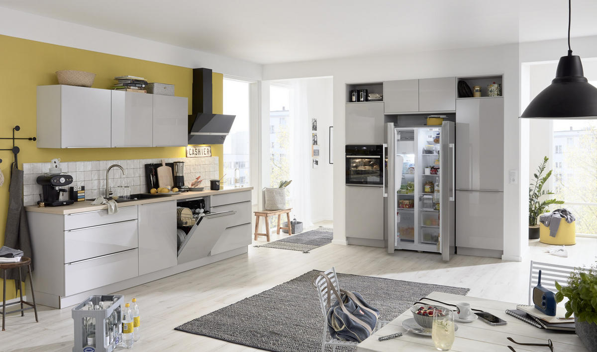 KUCHYNĚ NA MÍRU DK305 - šedá, Design, kompozitní dřevo - Dieter Knoll
