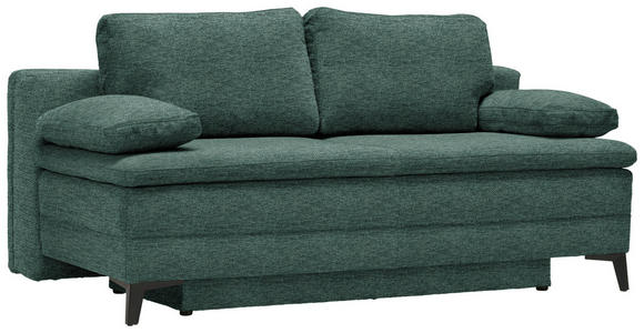BOXSPRINGSOFA in Webstoff Grün - Schwarz/Grün, Design, Textil/Metall (200/100/108cm) - Novel