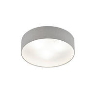 DECKENLEUCHTE  45/10 cm    - Weiss/Hellgrau, Basics, Textil/Metall (45/10cm) - Fischer & Honsel