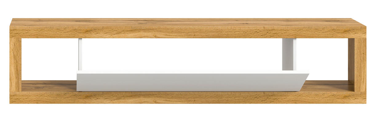 LOWBOARD  in 180/39/30 cm  - Eiche Wotan/Weiß, Design, Holzwerkstoff (180/39/30cm) - MID.YOU