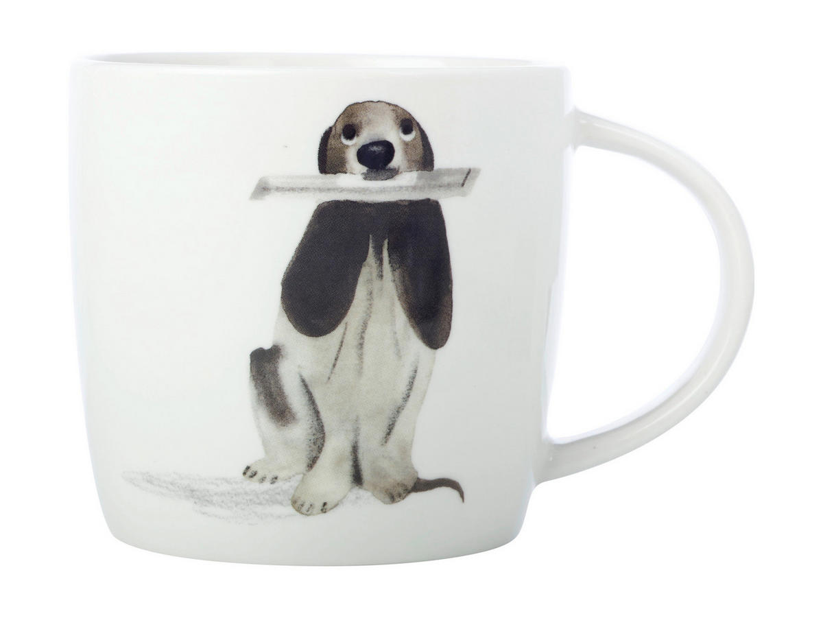 HRNEK NA KÁVU kostní porcelán (bone china) keramika  - vícebarevná, Basics, keramika (400ml) - Maxwell & Williams