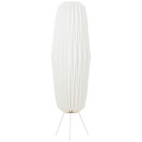 STEHLEUCHTE - Weiss, Natur, Papier/Metall (33/33/110cm) - Brilliant
