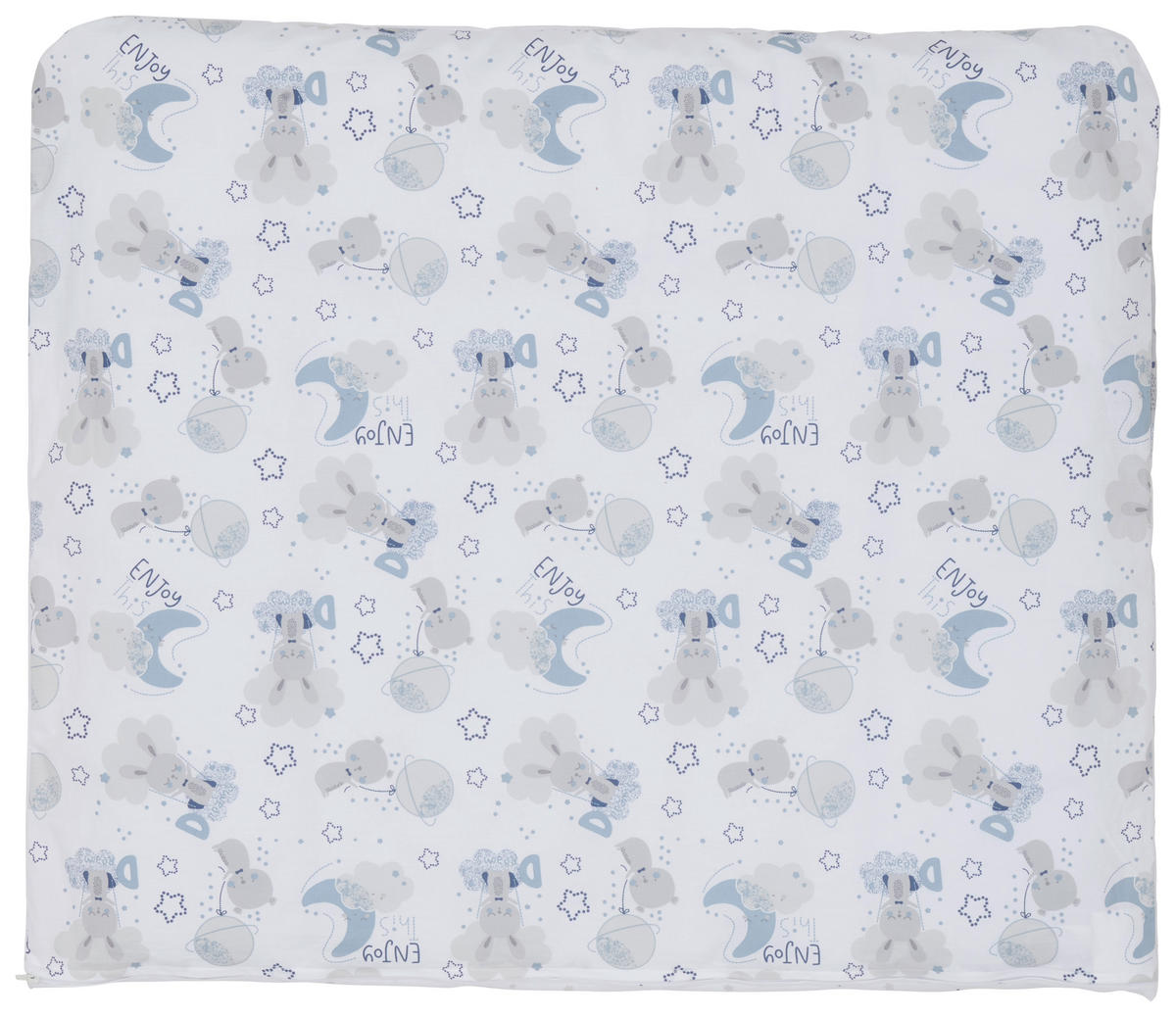 PODLOGA ZA PRESVLAČENJE  TIMMY BLUE  - bela, Osnovno, tekstil (85/75cm) - Avelia