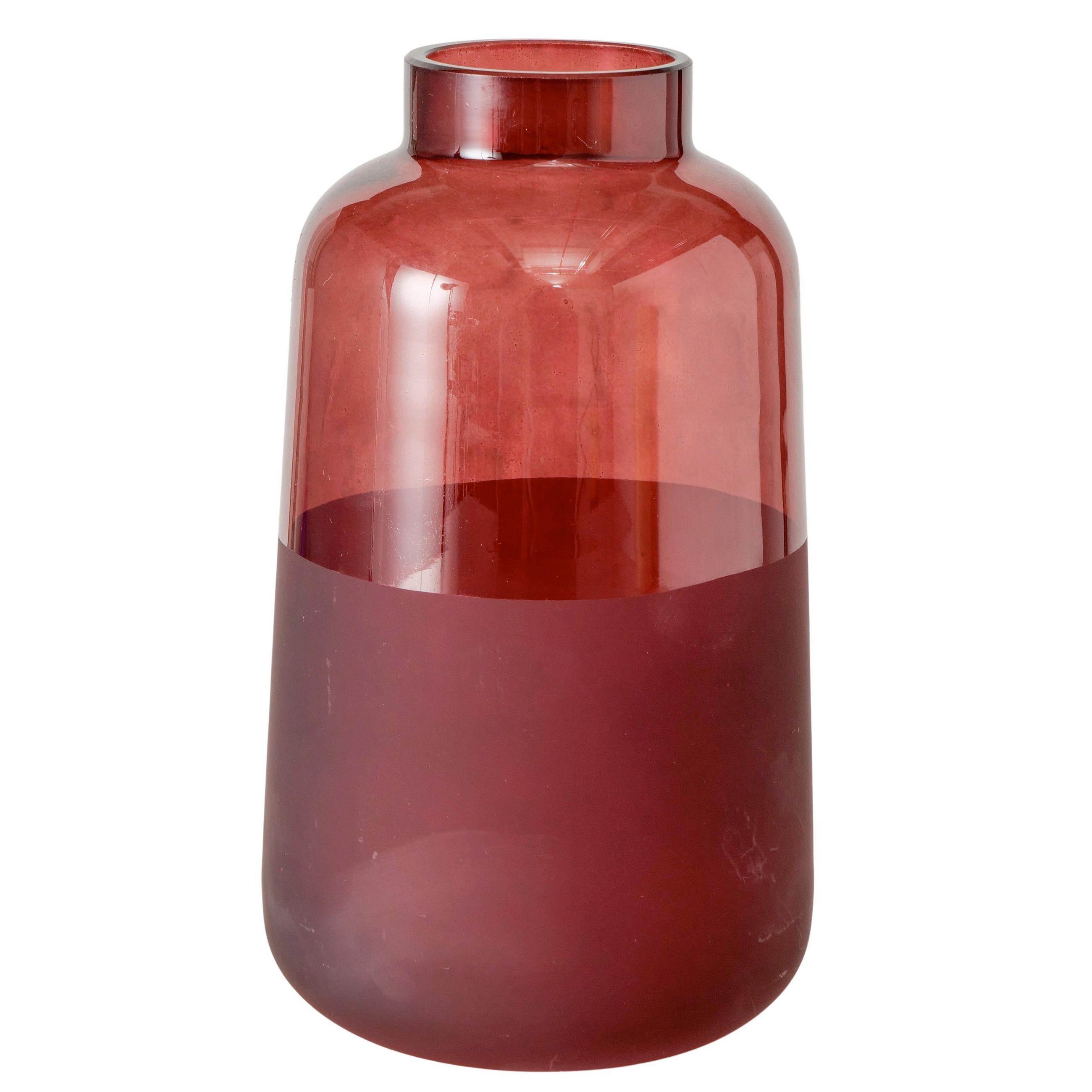 VASE  - Rot, Basics, Glas (11/20cm) - Boltze Home