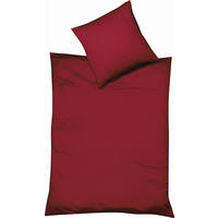 BETTWÄSCHE 2-teilig Makosatin 155/220 cm  - Bordeaux, Basics, Textil (155/220cm) - Fleuresse