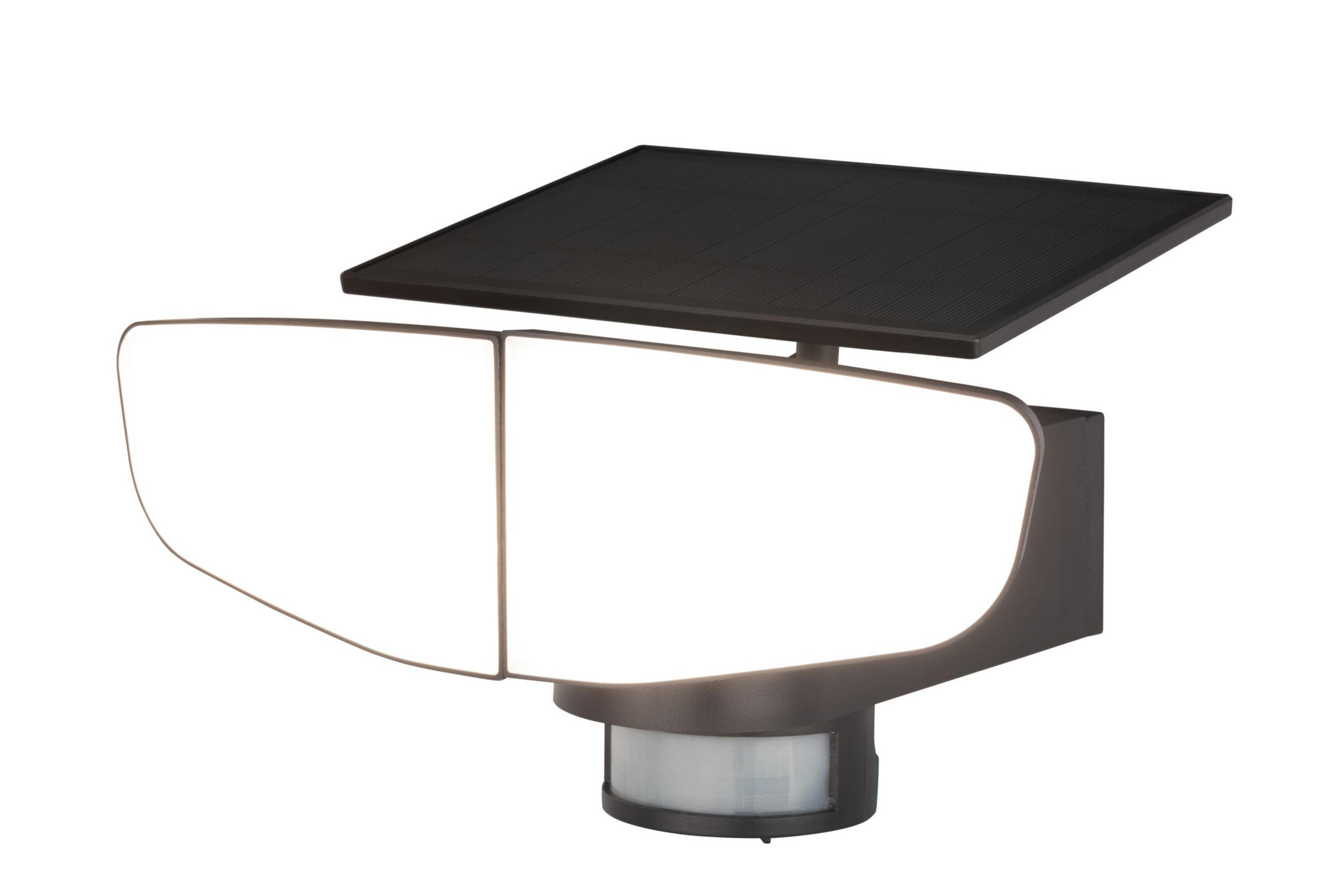 LED-AUßENLEUCHTE 25/27,5/20,8 cm   - Opal/Schwarz, Basics, Kunststoff (25/27,5/20,8cm) - Ambia Garden