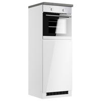 HERDUMBAUSCHRANK 60/86/60 cm  in Grau, Weiß, Weiß Hochglanz  - Weiß Hochglanz/Weiß, LIFESTYLE, Holzwerkstoff (60/86/60cm) - Held