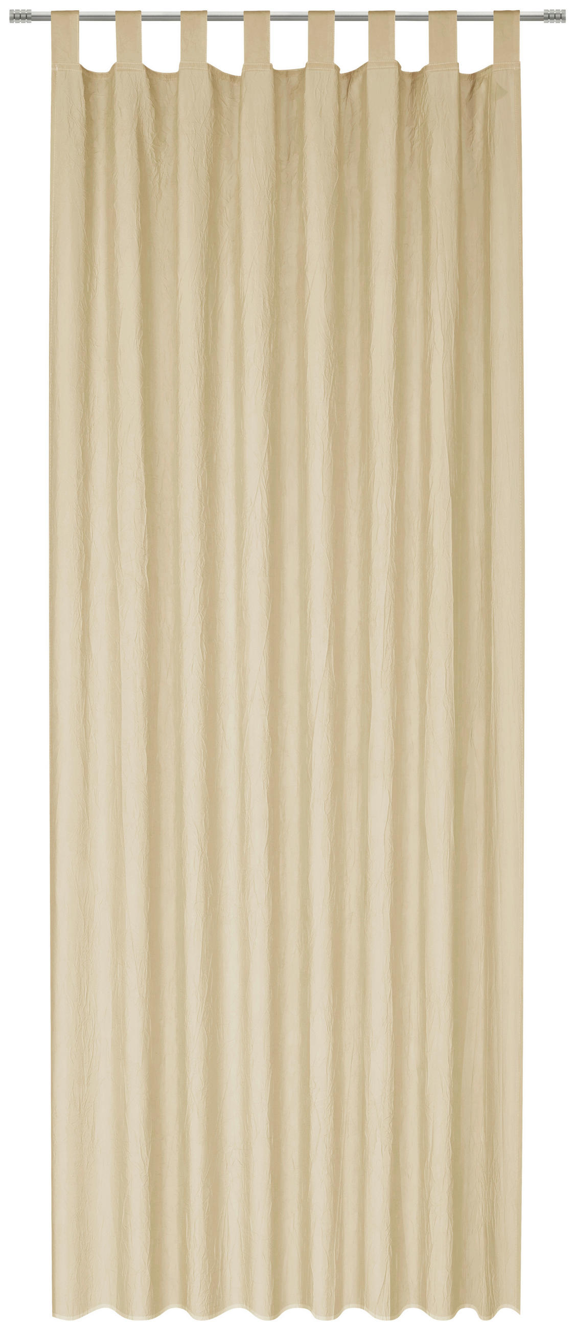 ZAVESA SA PETLJAMA ZA KAČENJE prirodna boja - prirodna boja, Dizajnerski, tekstil (135/245cm) - Boxxx