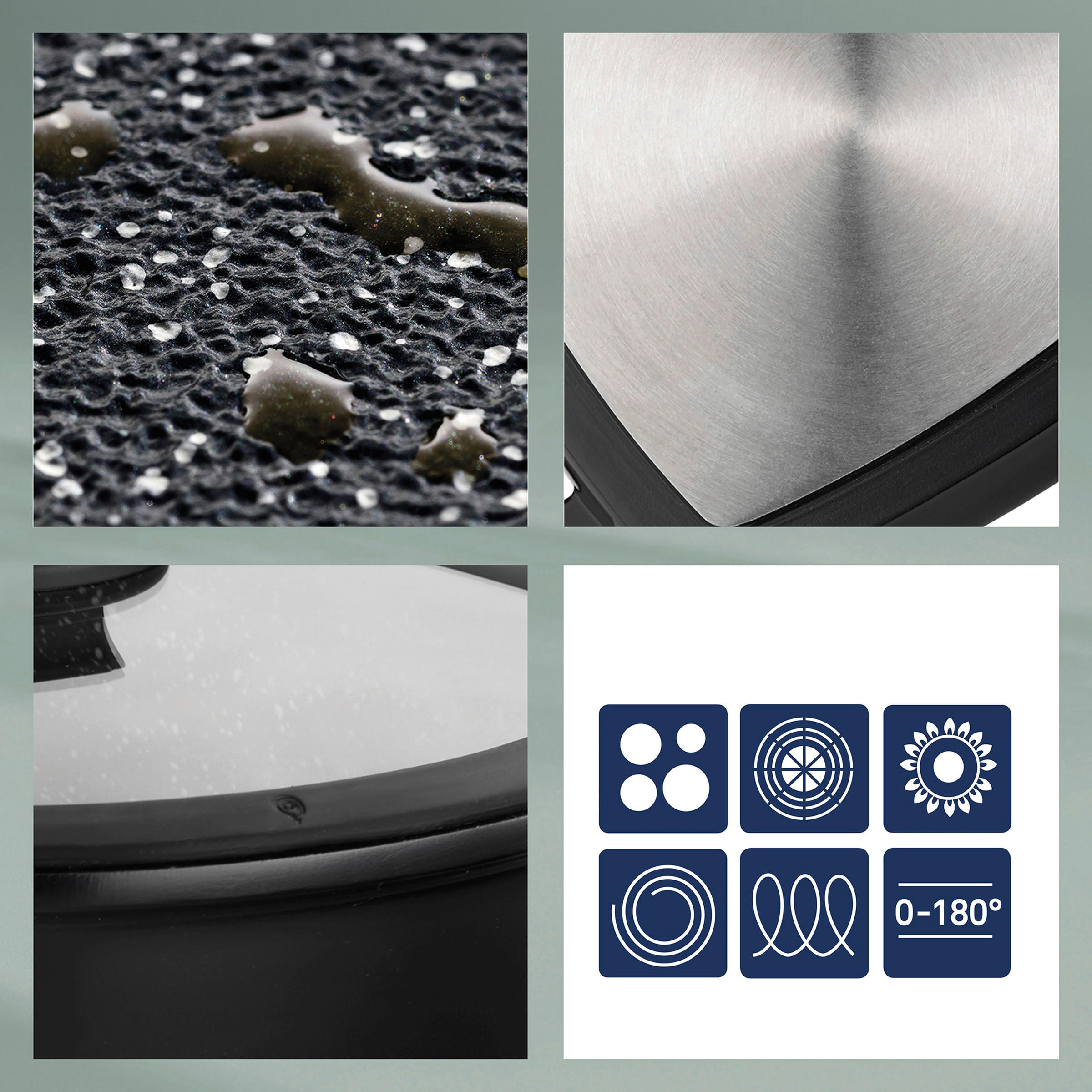 Thumbnail - Kela Bratpfanne Stella Nova, Schwarz, Metall, 6 cm, Kochen, Pfannen, Bratpfannen