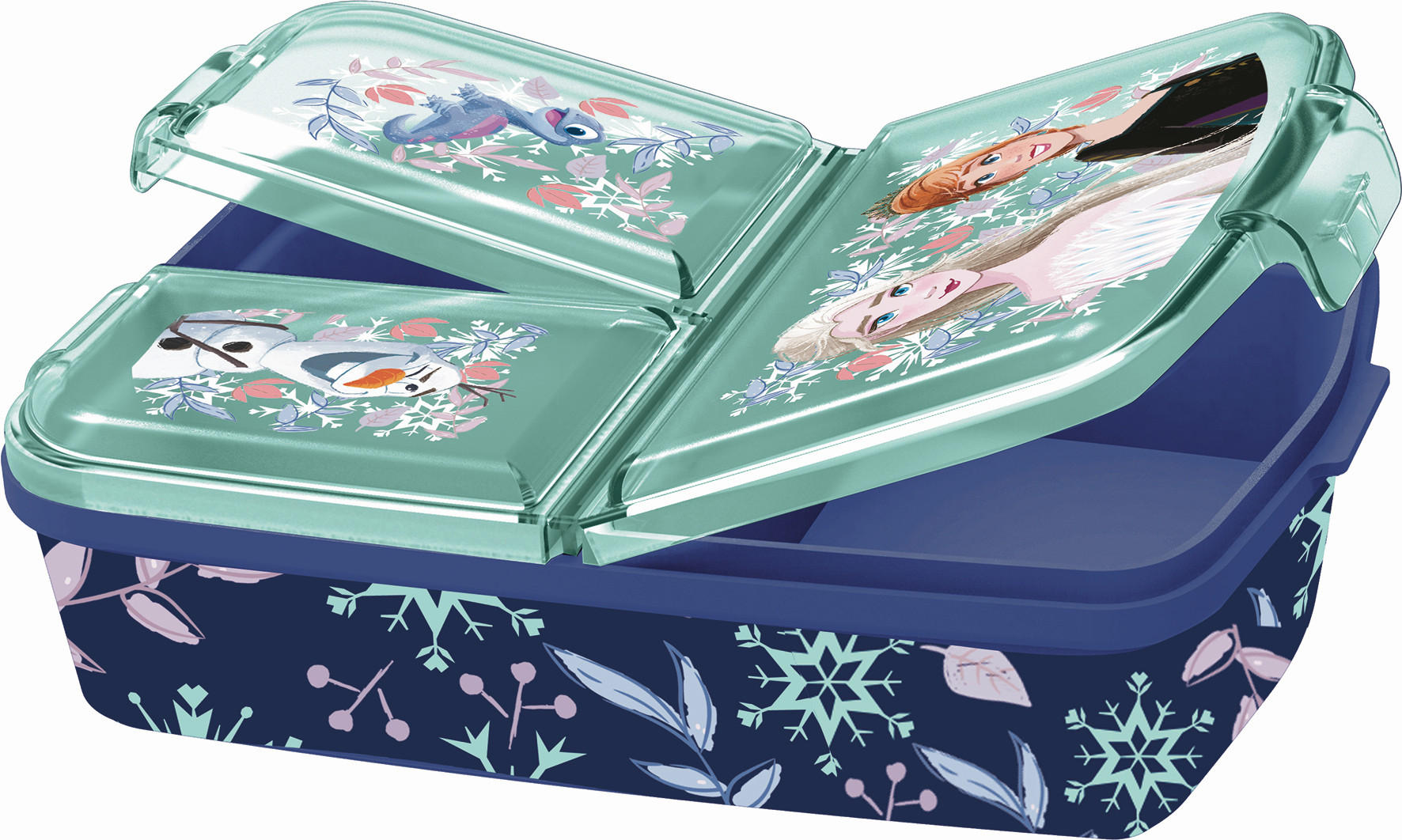 Disney Brotdose Frozen Blau, Türkis 13.5x5.5x18 cm