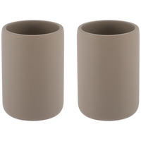 ZAHNPUTZBECHER Kunststoff  - Taupe, Trend, Kunststoff (7,3/10,2cm) - Homeware